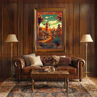 Enchanted Desert Cityscape Poster