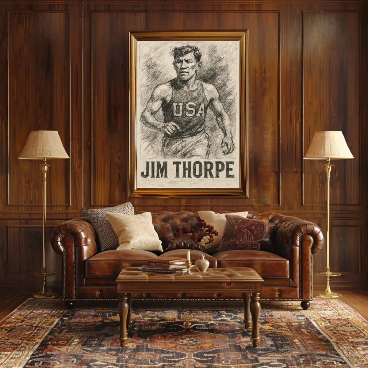 Jim Thorpe Athletic Legend Poster