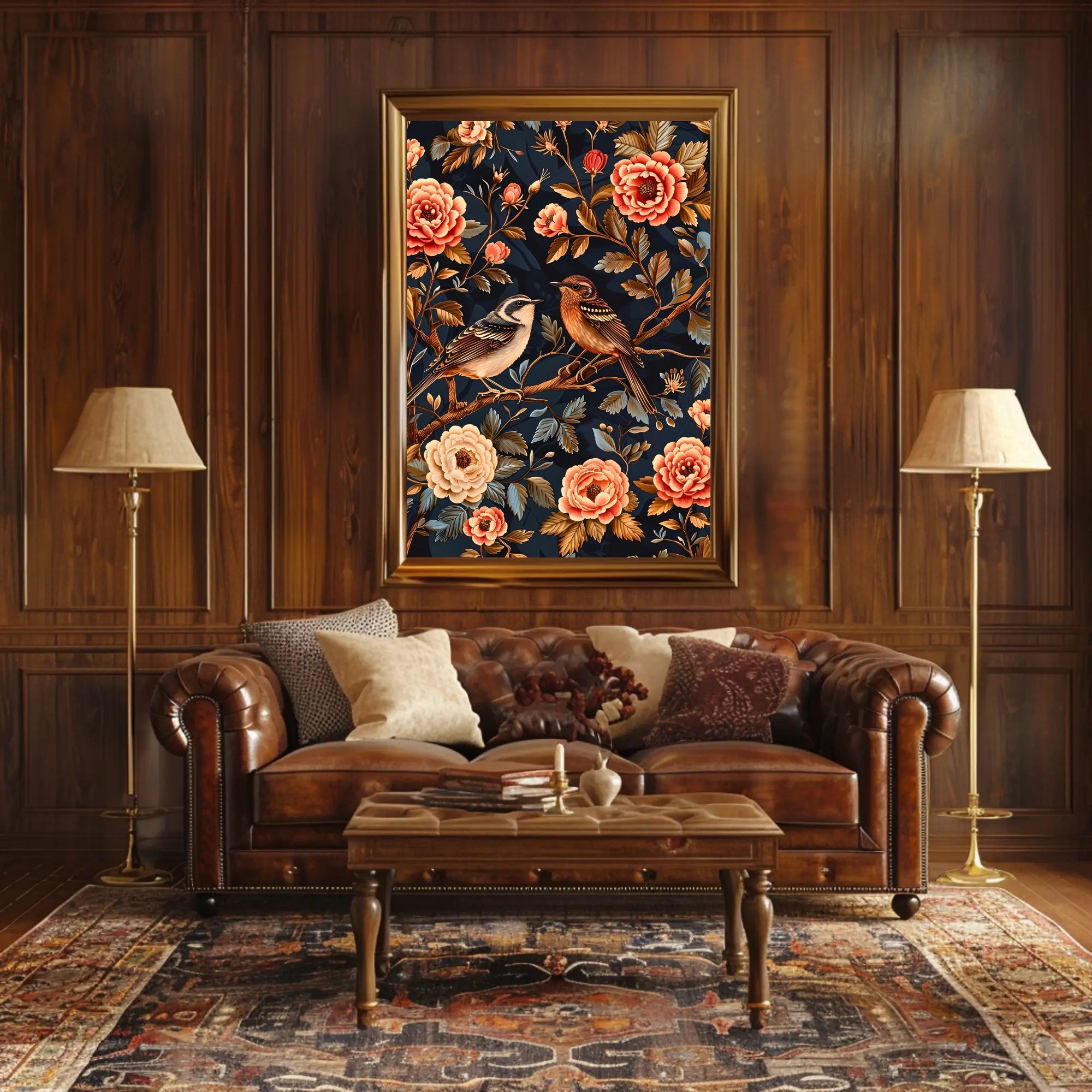 Enchanted Garden Wall Art Vintage Print