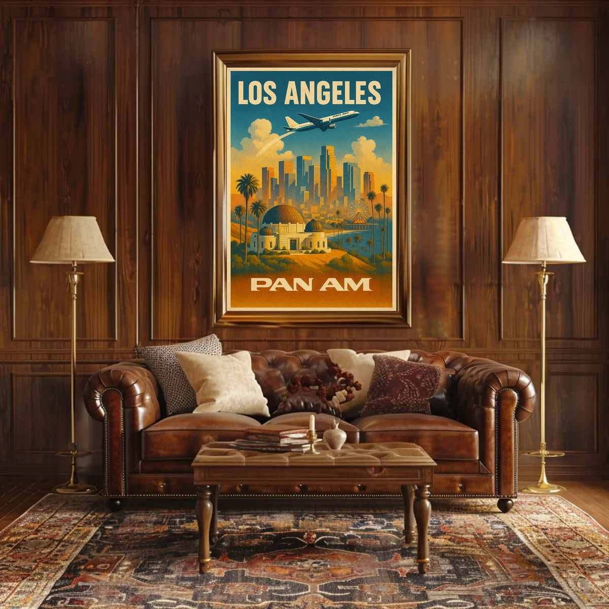 Los Angeles Pan Am Travel Poster