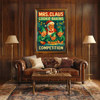 Mrs. Claus Cookie-Baking Competition Poster