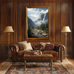 Yosemite Scenic View Poster Wall Art Print
