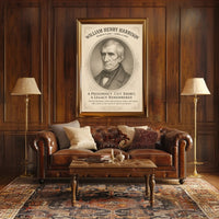 William Henry Harrison 9th President Sketch Poster Art Print PosterGoat