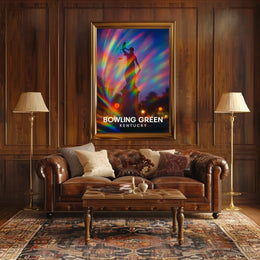 Bowling Green Kentucky Scenic Minimalist Decor Poster