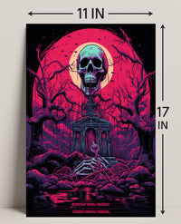 Eerie Skullscape Poster