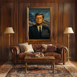 1960s Patriotic Poster: Inauguration, Peace, and Pride