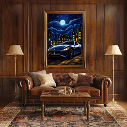 Starry Night Drive Poster PosterGoat