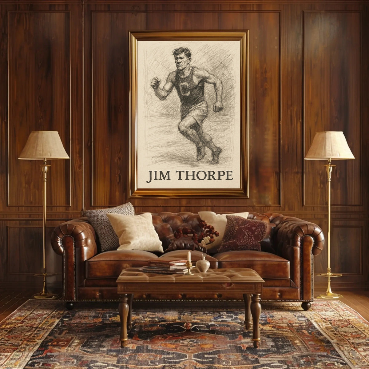 Jim Thorpe Athletic Legend Poster
