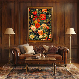 Vibrant Floral Symphony Wall Art Print