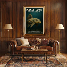 Plecostomus Nature's Cleaner Poster PosterGoat
