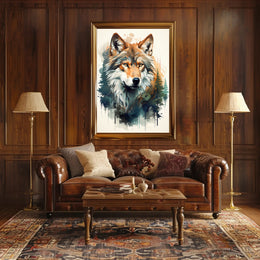 Majestic Wolf In Nature Poster PosterGoat