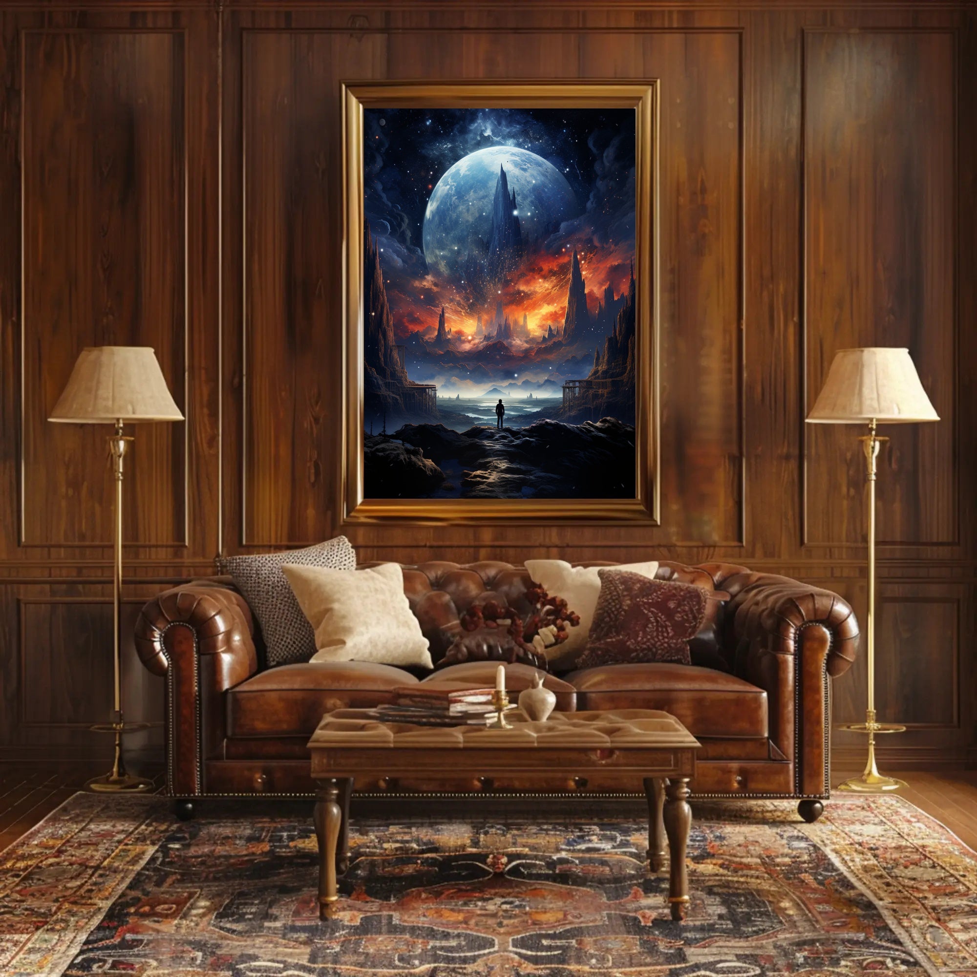 Cosmic Landscape Exploration Poster