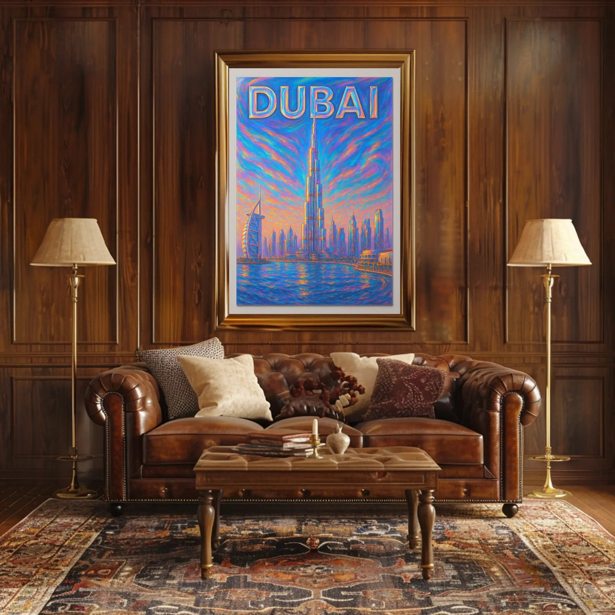 Dubai Skyline Poster