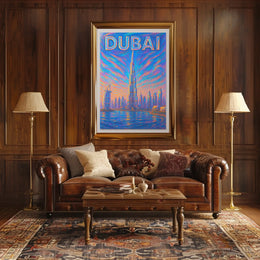 Dubai Skyline Poster
