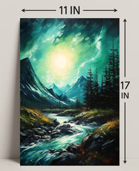 Tranquil Mountain Stream Poster