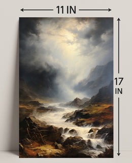 Majestic Mountain Landscape Poster