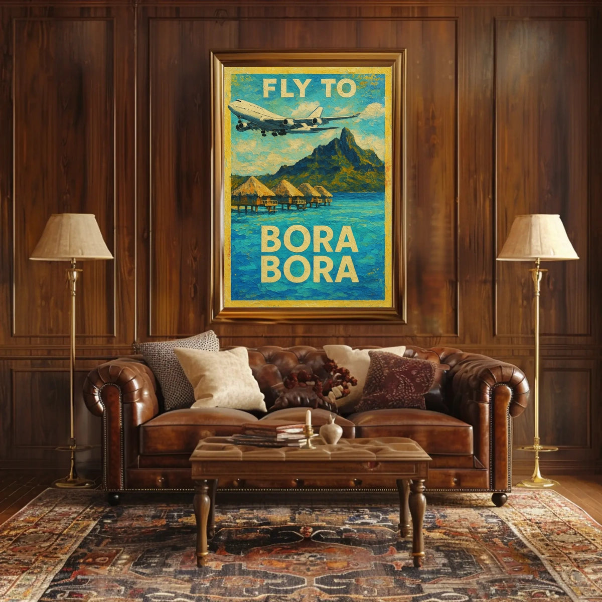 Fly to Bora Bora Poster