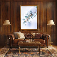 Winters Touch on Pine Poster