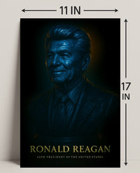 Ronald Reagan Vintage Poster Wall Art PosterGoat