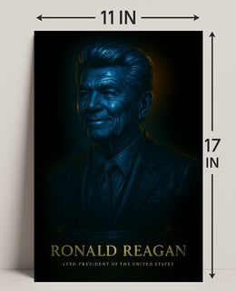 Ronald Reagan Vintage Poster Wall Art PosterGoat