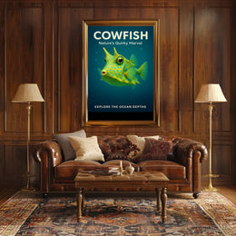 Cowfish NatureS Quirky Marvel Poster