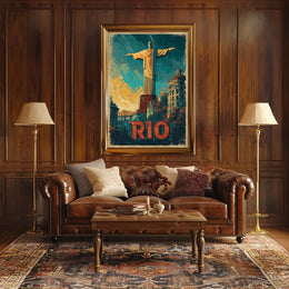 Rio de Janeiro Iconic Landmarks Poster