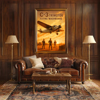 C-3 Trimotor - Flying Washboard Poster PosterGoat