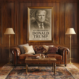 Donald Trump 47th President Poster