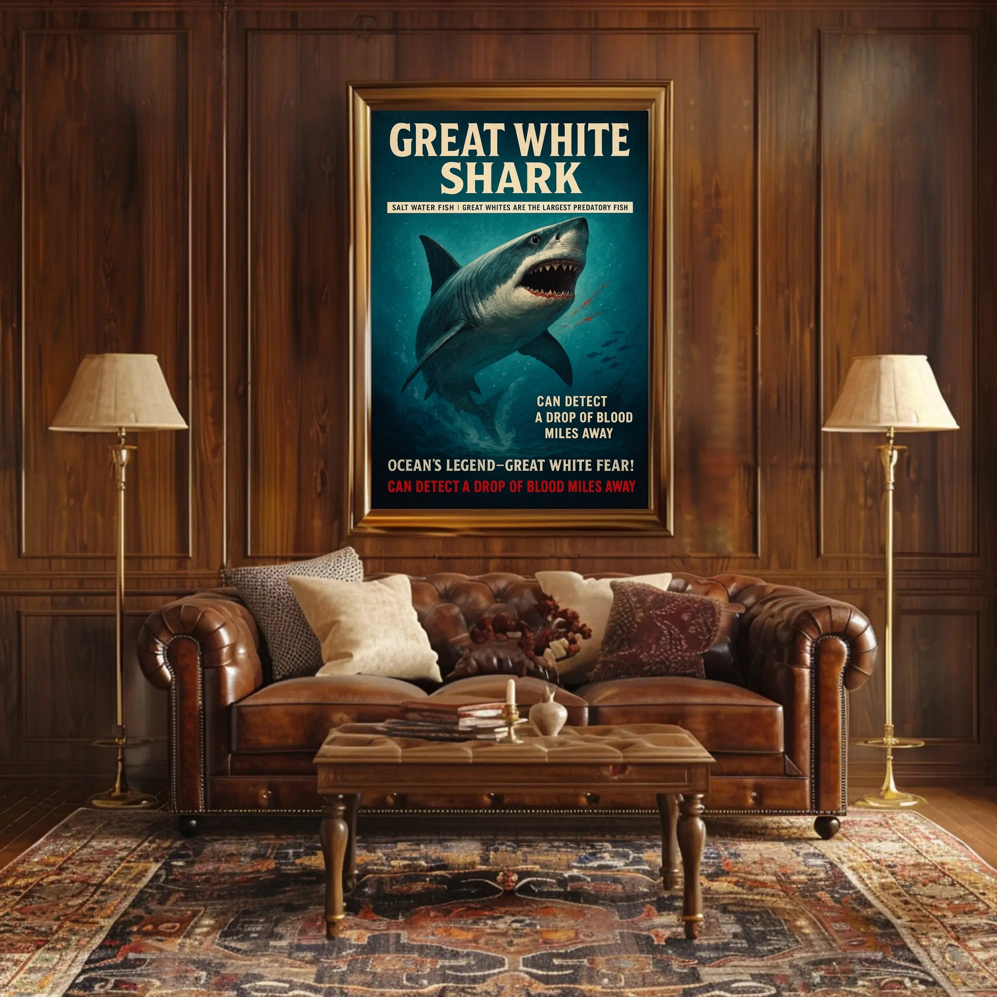 Great White Shark – Ocean's Legend Poster PosterGoat