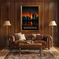 Shanghai Skyline Poster