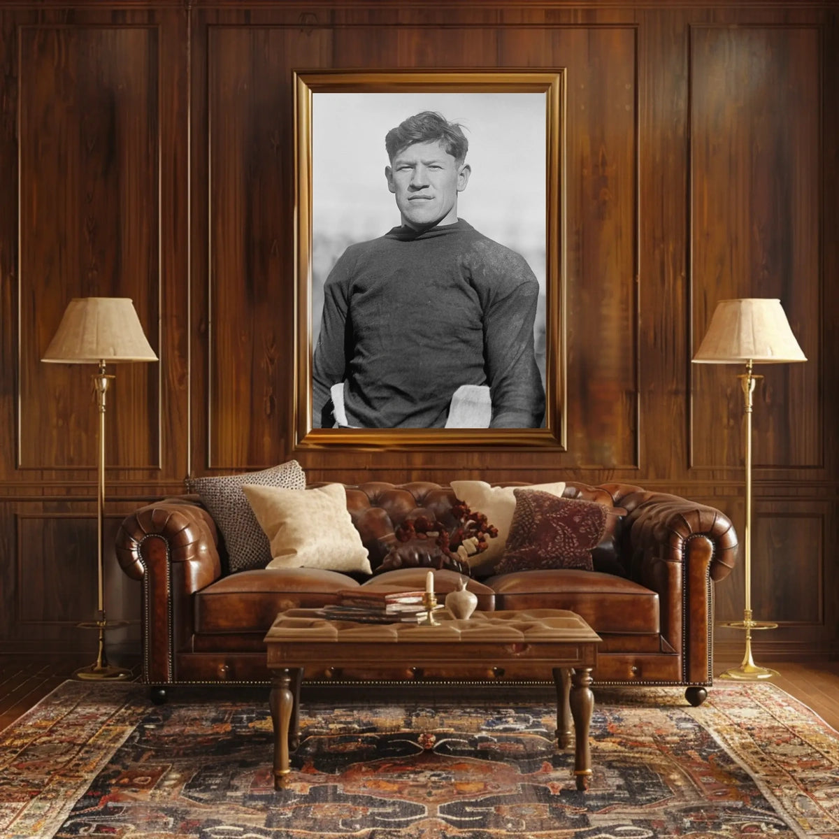 Vintage Athlete Portrait Poster