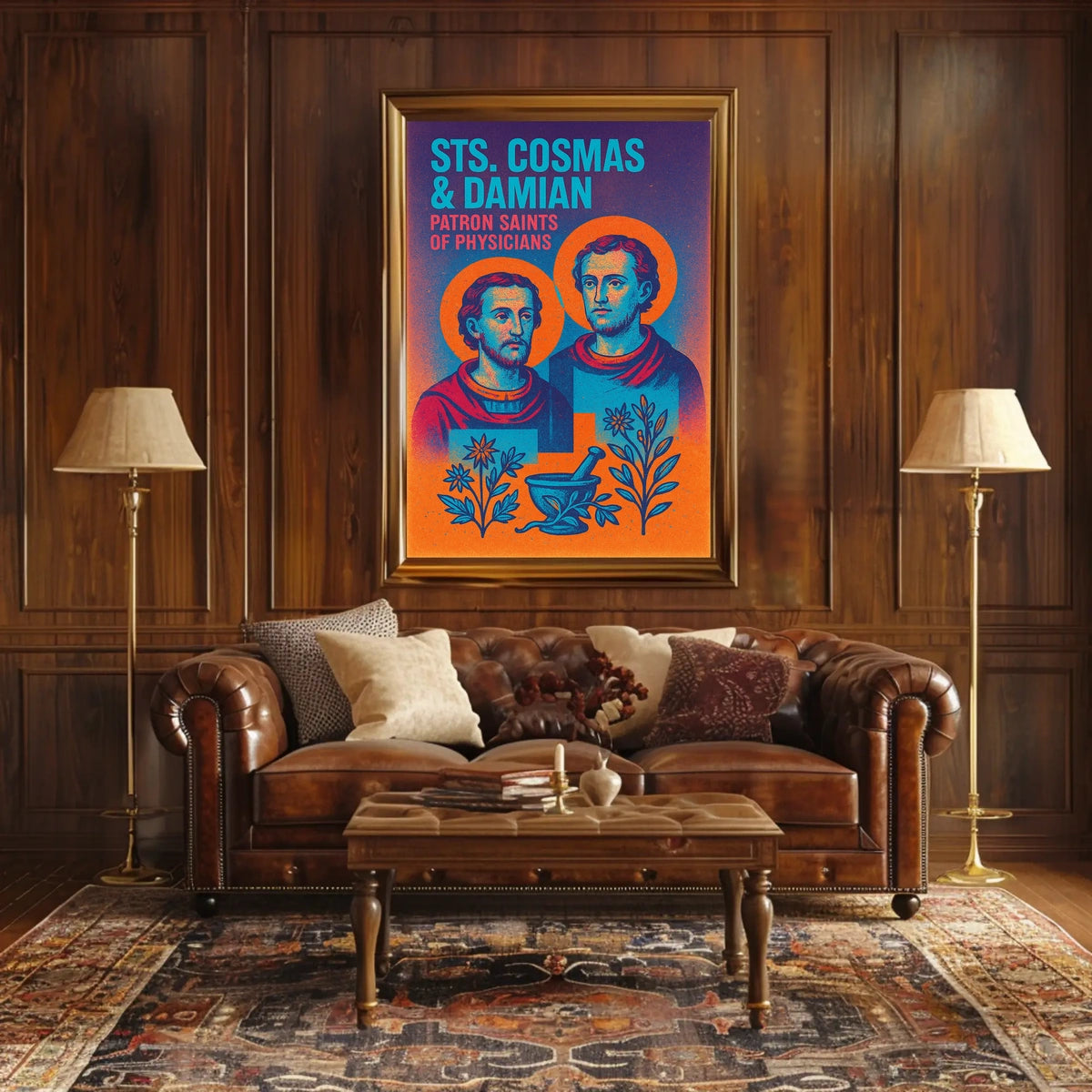 Sts. Cosmas Damian Patron Saints of Physicians Poster