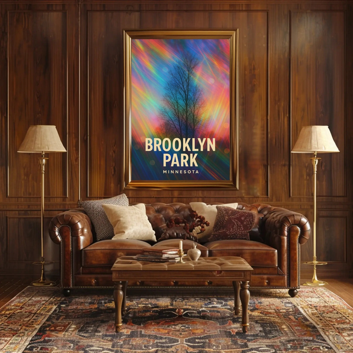 Brooklyn Park Minnesota Scenic Minimalist Wanderlust Poster