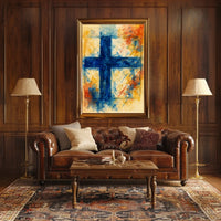 Abstract Nordic Cross Abstract Poster