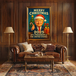 47th President Christmas Miracle 2025 Political Poster