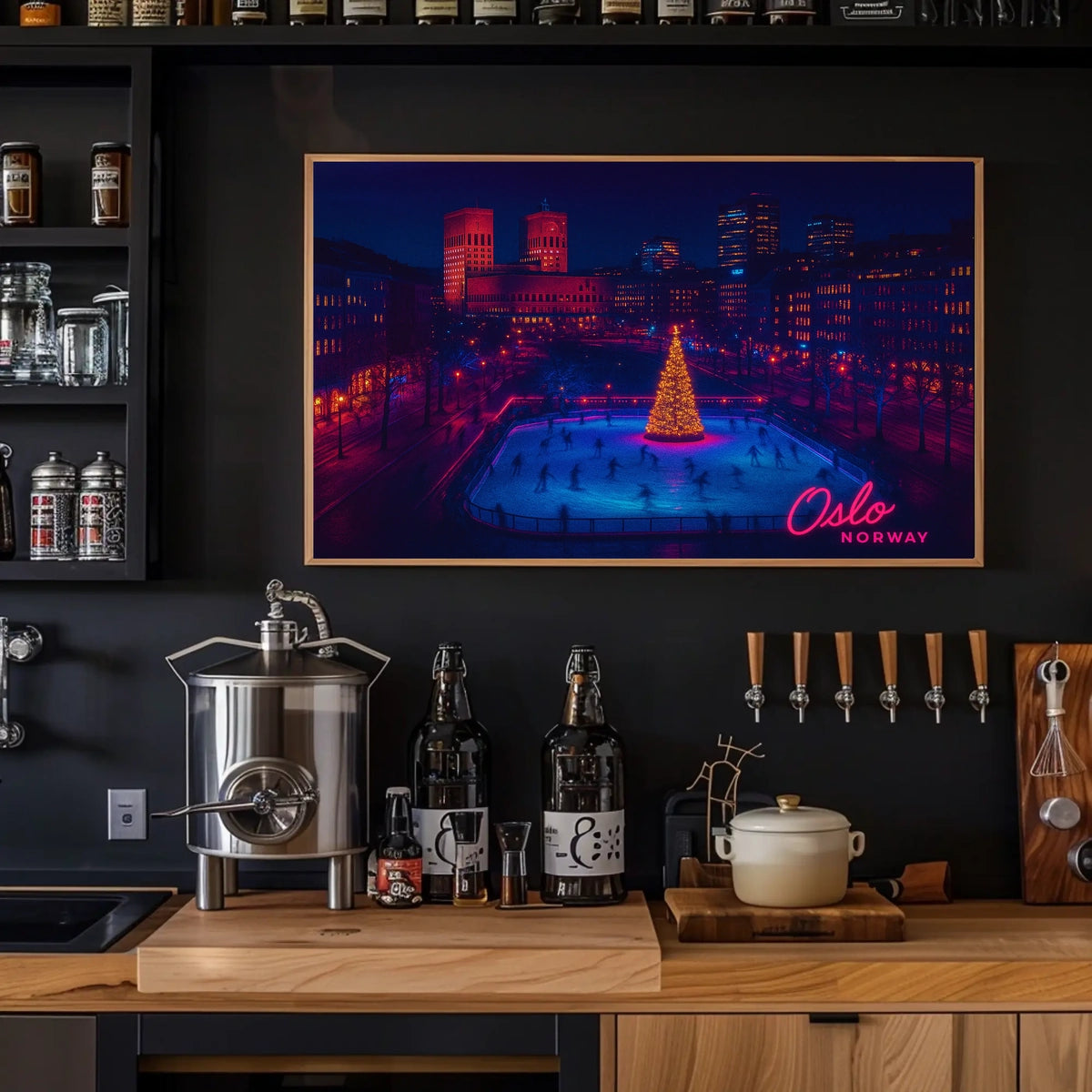 Winter Wonderland in Oslo Poster