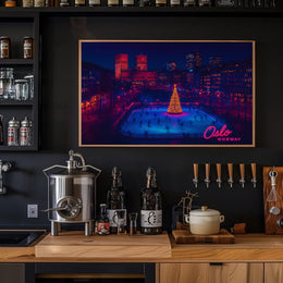 Winter Wonderland in Oslo Poster