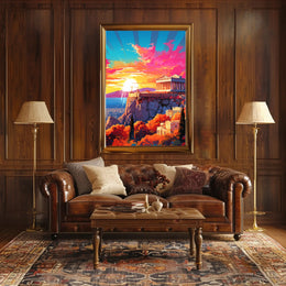 Ancient Parthenon Splendor Athens Cultural or Heritage Poster