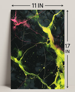 Neon Abstract Abstract Poster PosterGoat