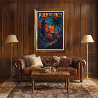 Puerto Rico A Vibrant Escape Poster