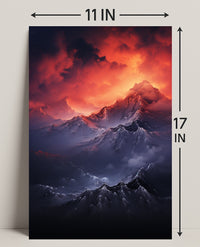 Majestic Mountain Sunrise Poster