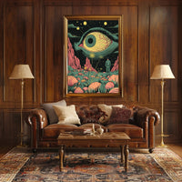 Cosmic Eye Landscape Art Print Poster for Home Decor PosterGoat