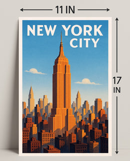 New York City Skyline Poster PosterGoat