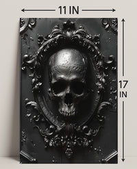 Gothic Skull Emblem Poster