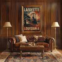 Lafayette Wanderlust Louisiana Photography Poster