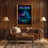 USS Texas Battleship Valor Historical or Presidential Poster