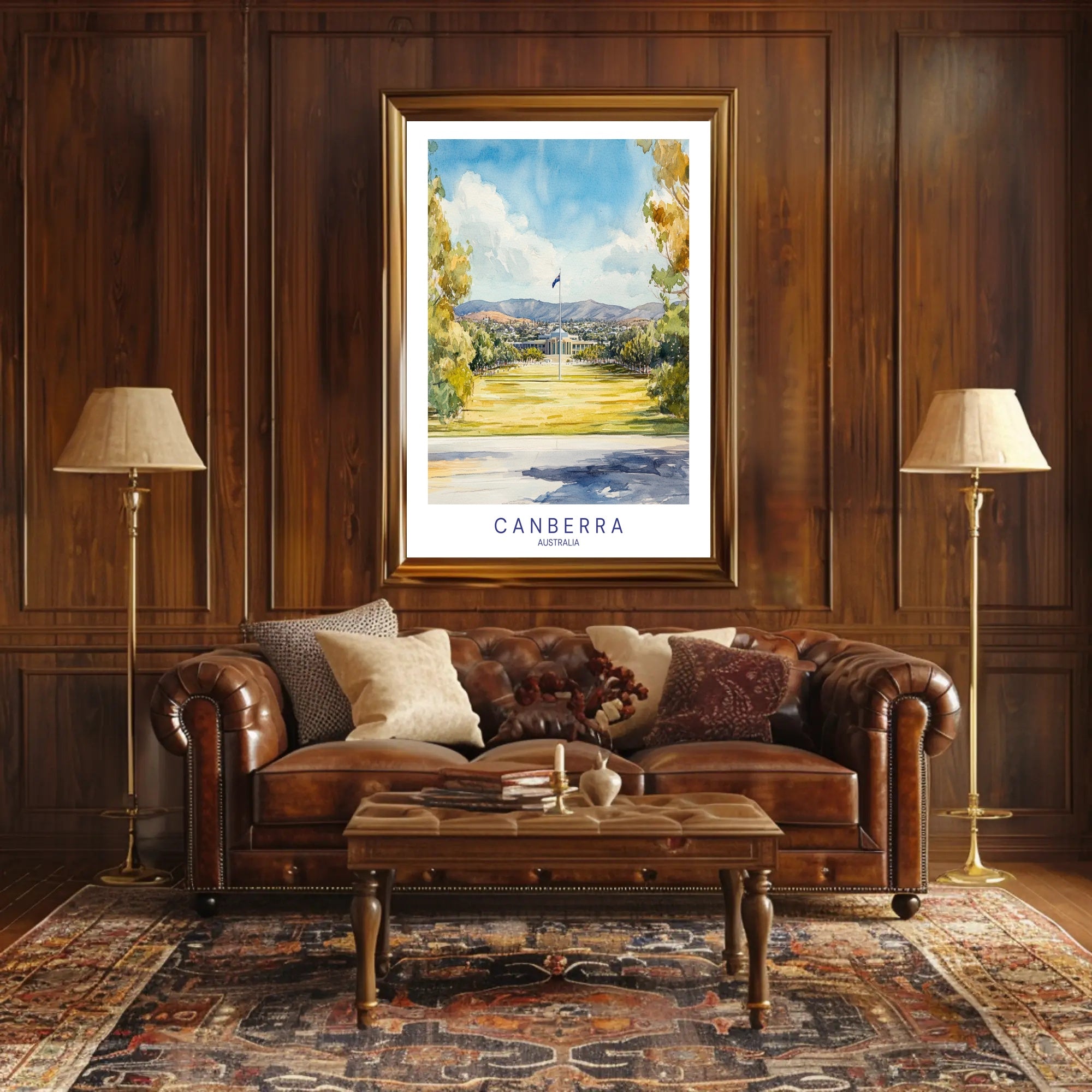 Canberra Scenic View Poster PosterGoat