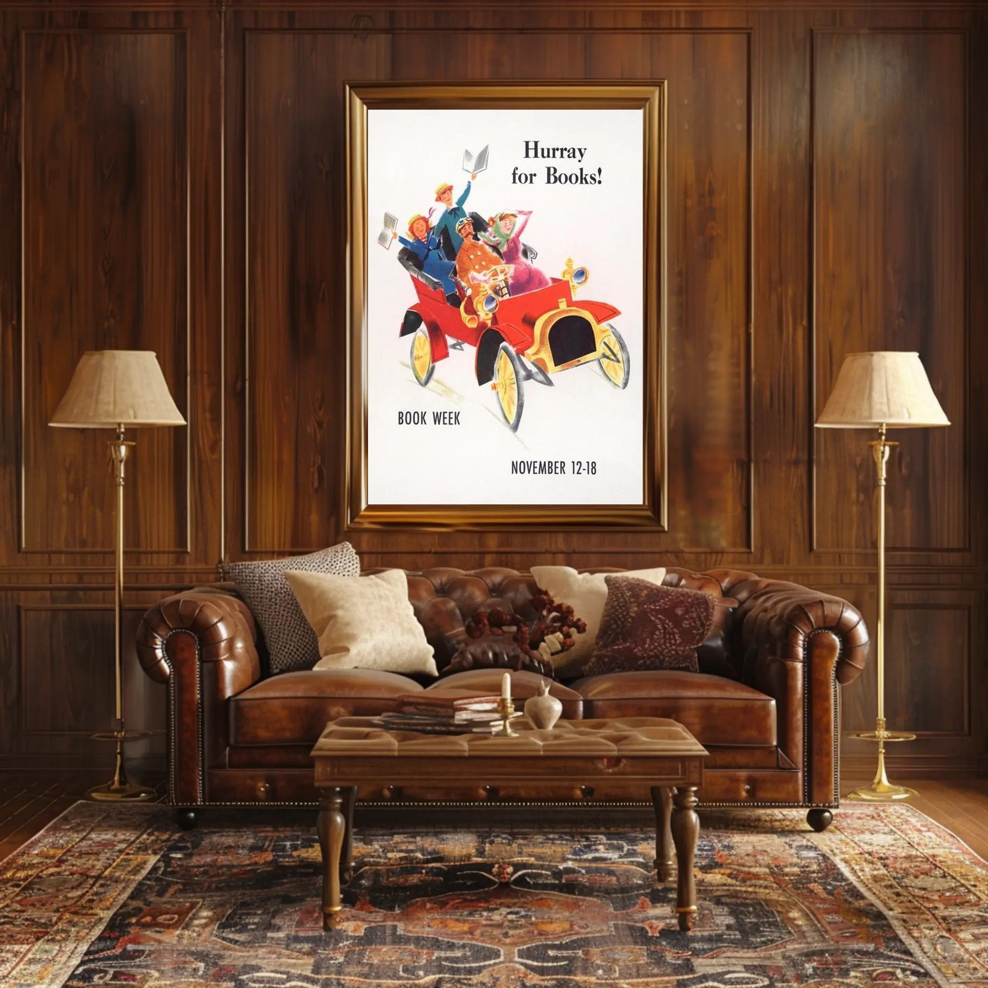 Hurray for Books! Poster PosterGoat