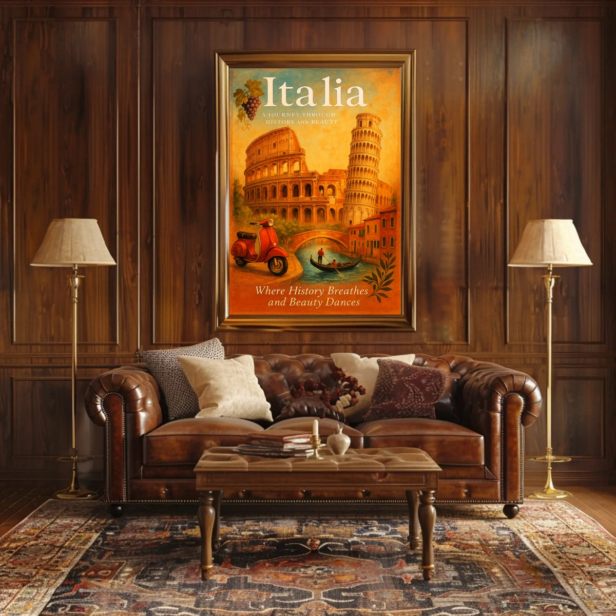 Italia A Journey Through History and Beauty Poster