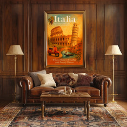 Italia A Journey Through History and Beauty Poster